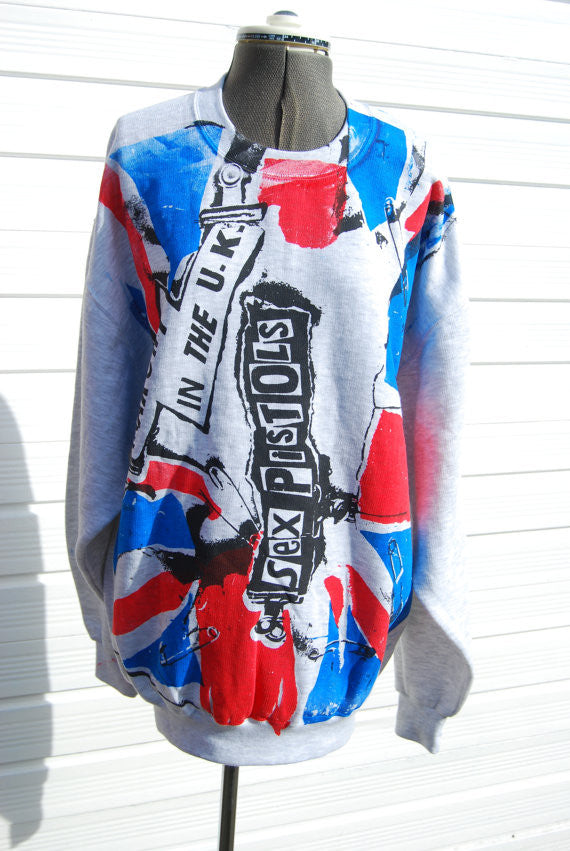 Sex Pistols Anarchy In The Uk Sweater Punk Flag Jumper