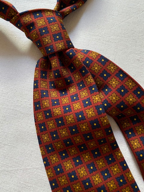 Handmade Vintage Madder Tie #1247 – passaggio cravatte
