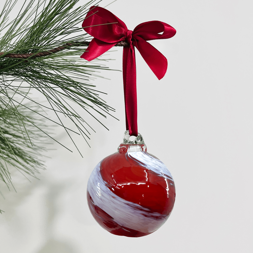 Mini Holiday Ornament, Peppermint Swirl