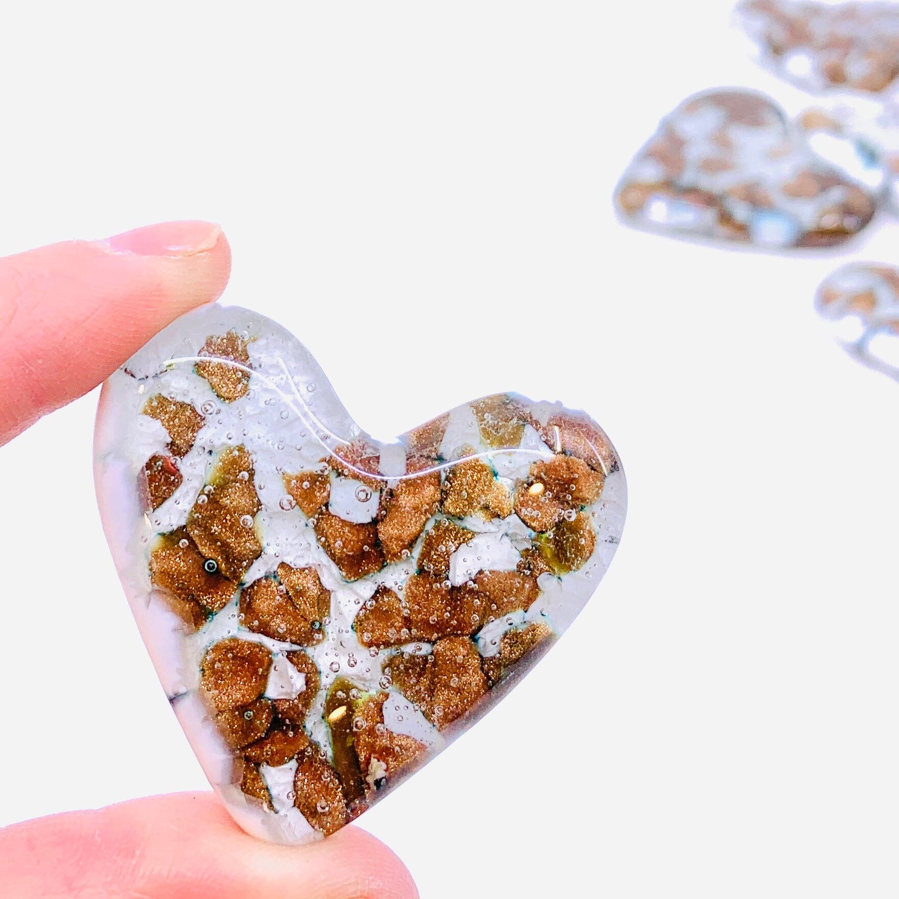 Fused Pocket Heart, Gold Rush - Last One