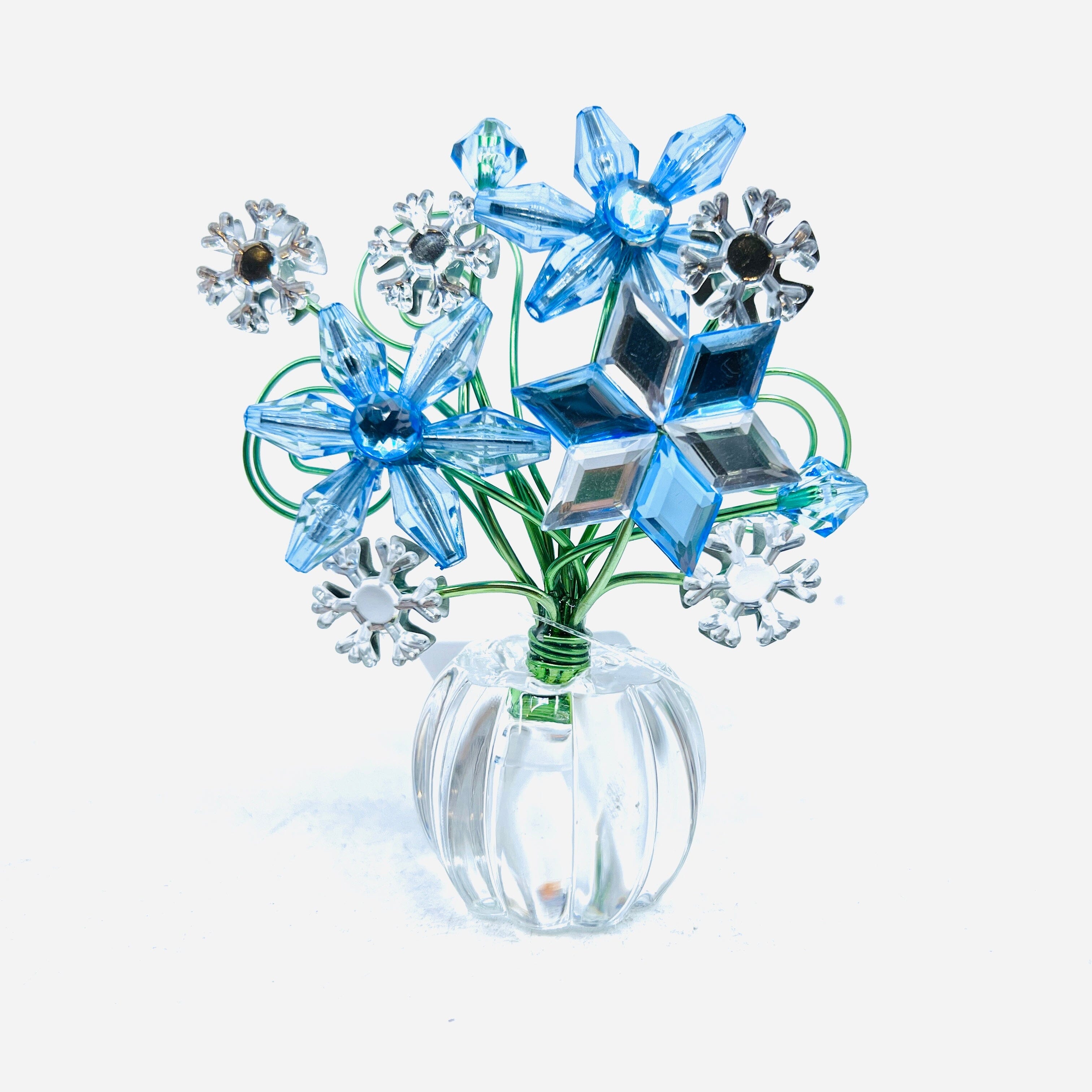 Acrylic Bouquet, Snowflake Skies