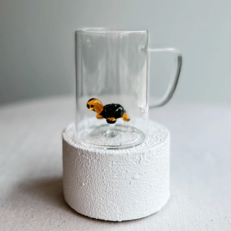 Tiny Animal Glass Straw, Snowman