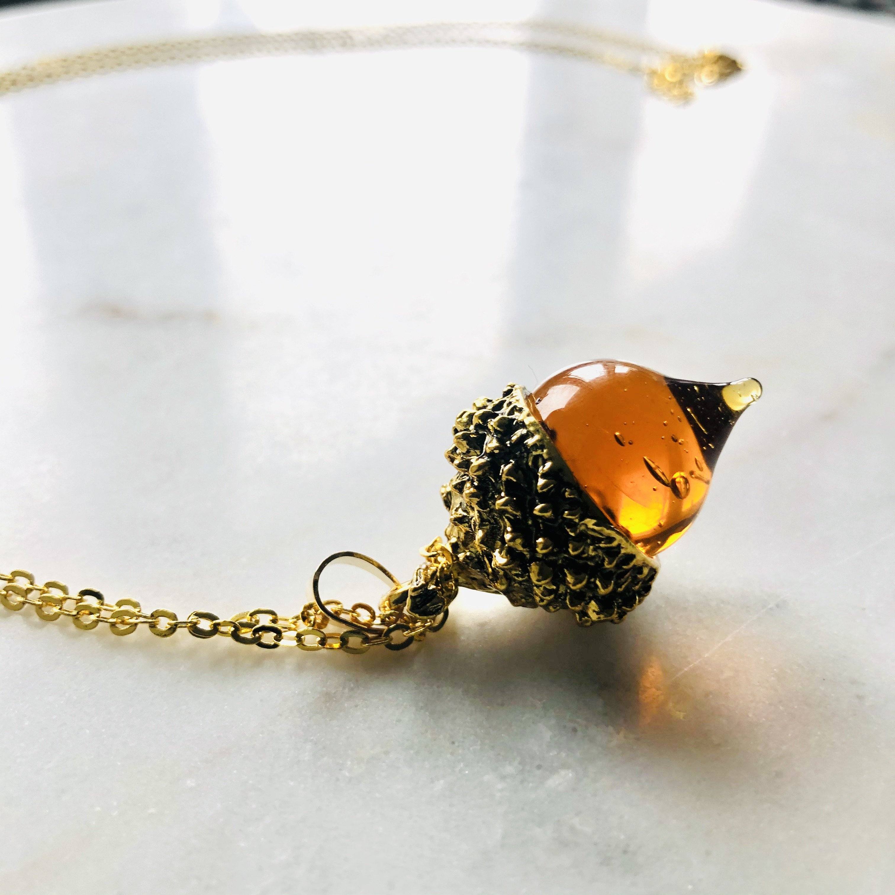 acorn necklace