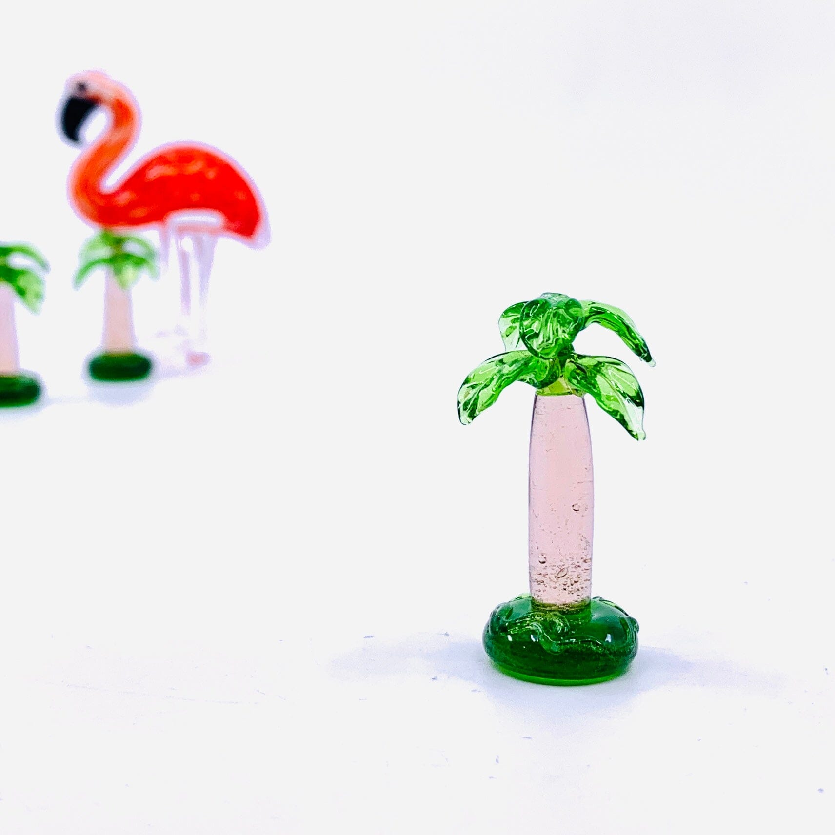 Tiny Glass Palm Tree 39