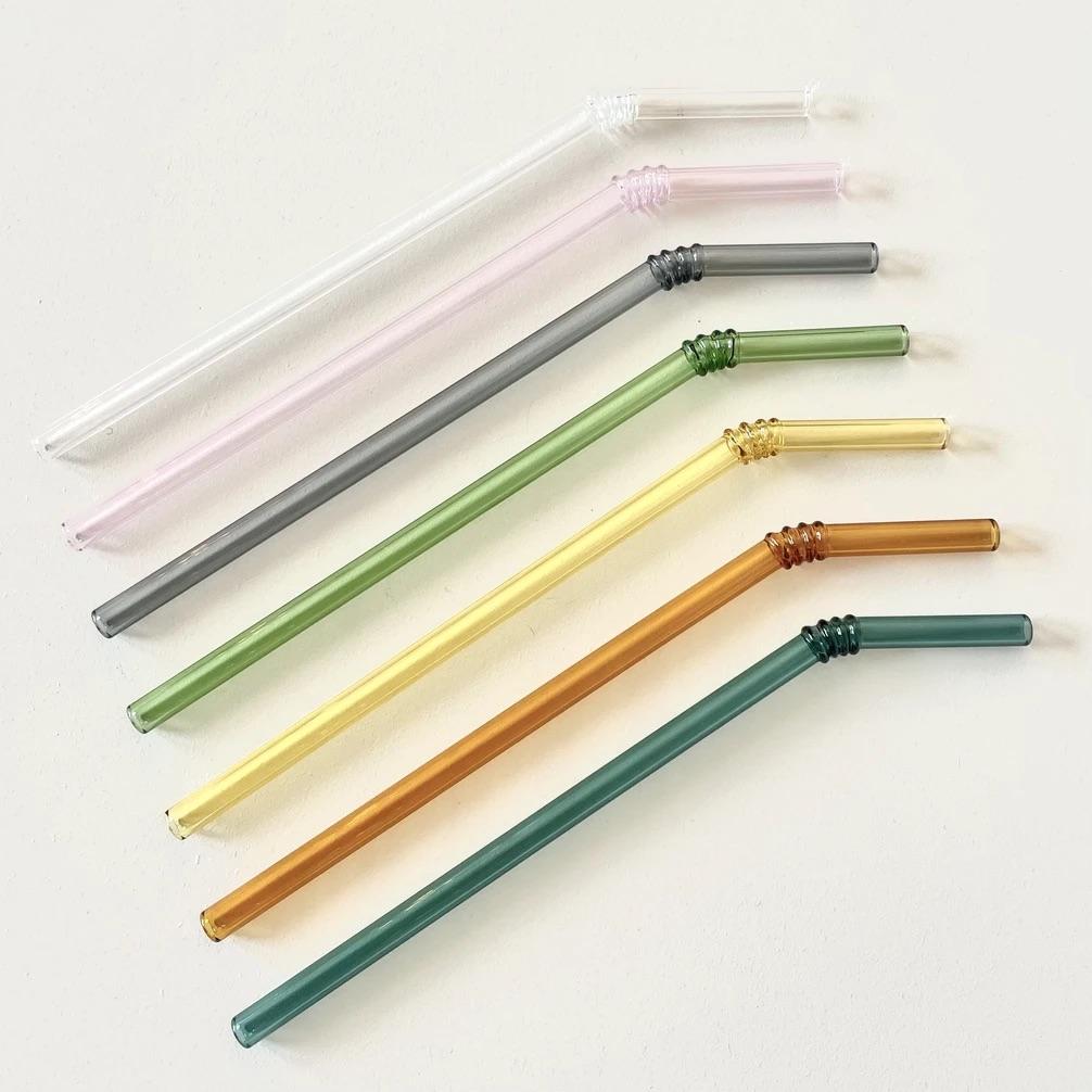 Glass Blower Gabriel - Glass Straws (Benson-Made) - exist green