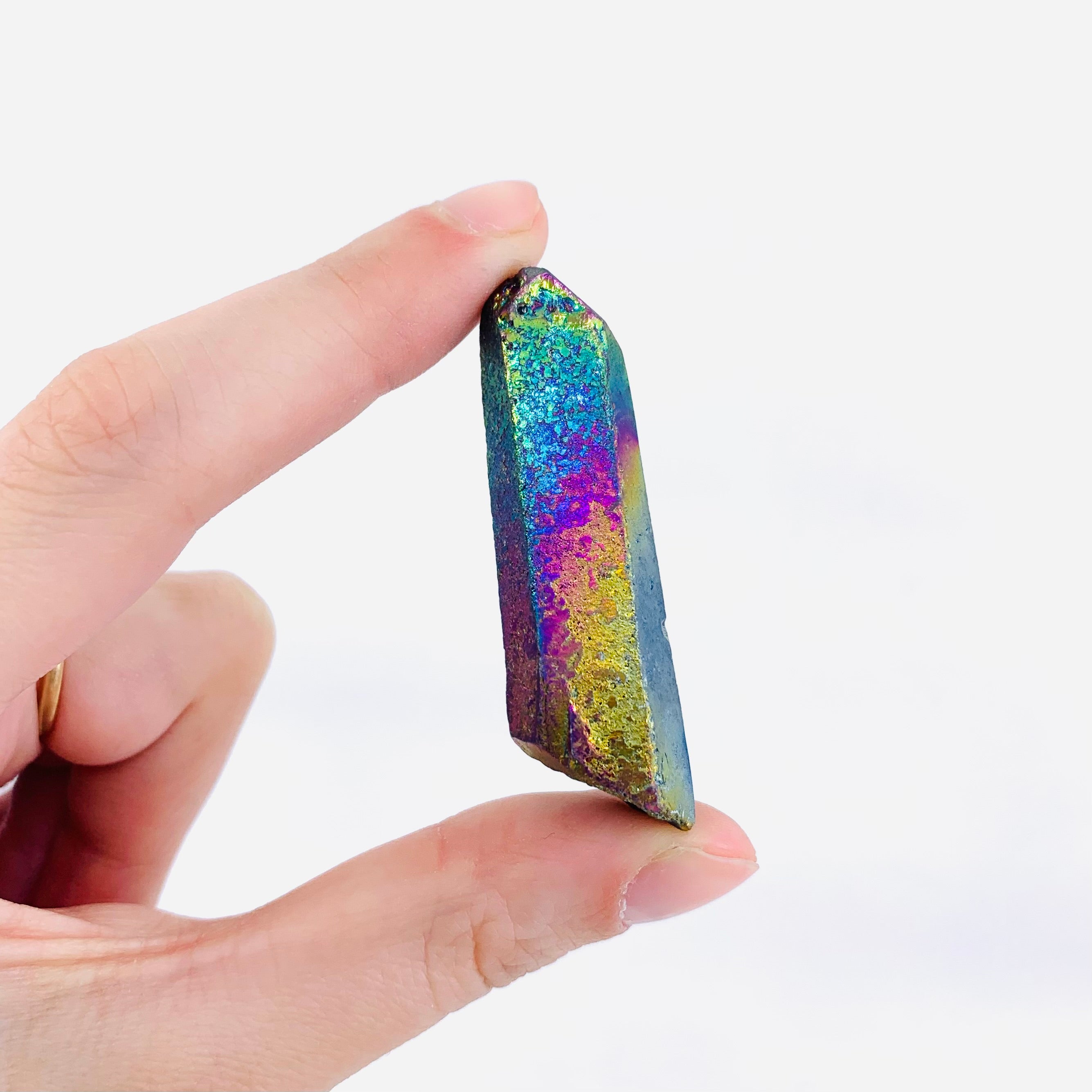 Angel Aura Crystal Points, Light Rainbow Quartz Small Towers – Well Done  Goods, by Cyberoptix