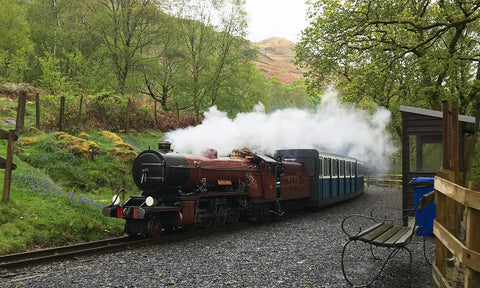 The Ravenglass railway stream train