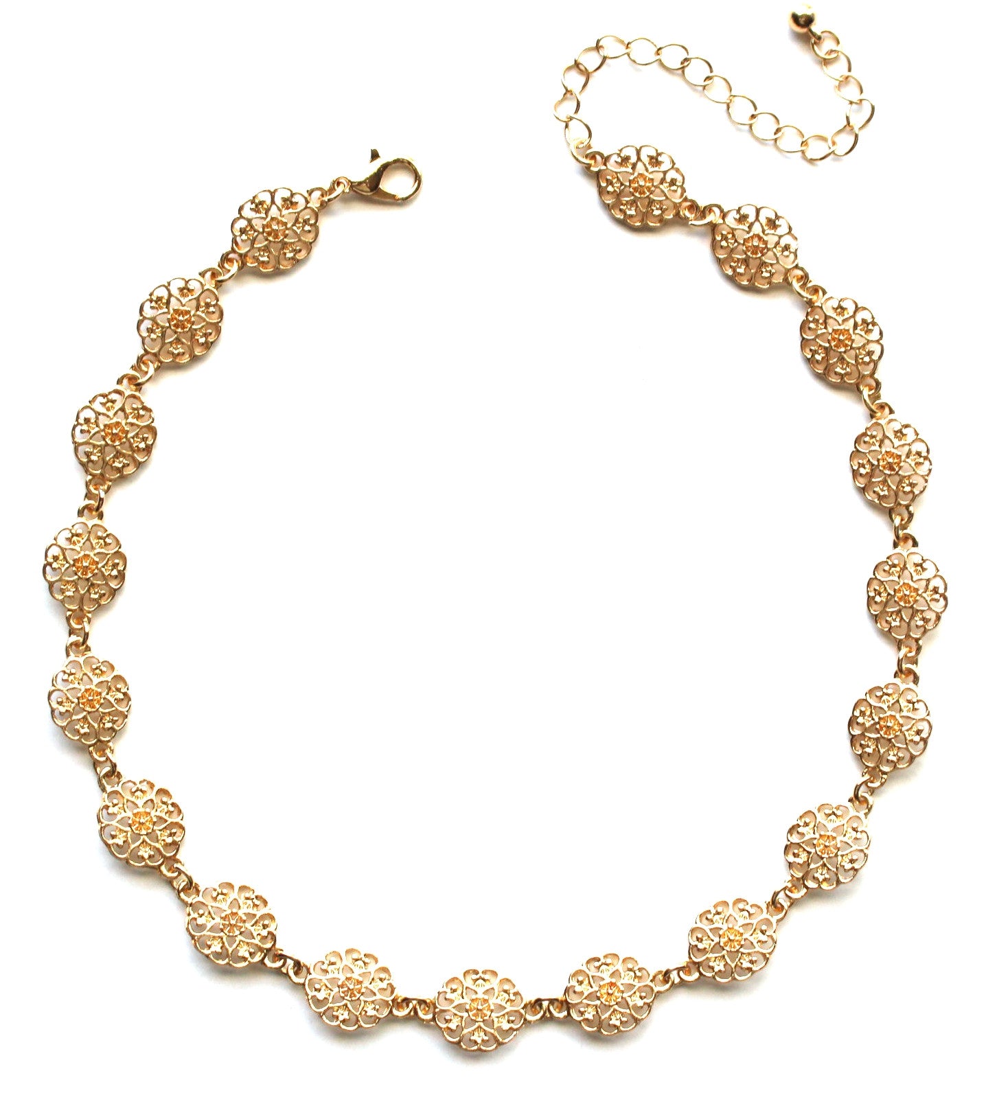 Daisy Cut Choker- Gold – KAY K COUTURE