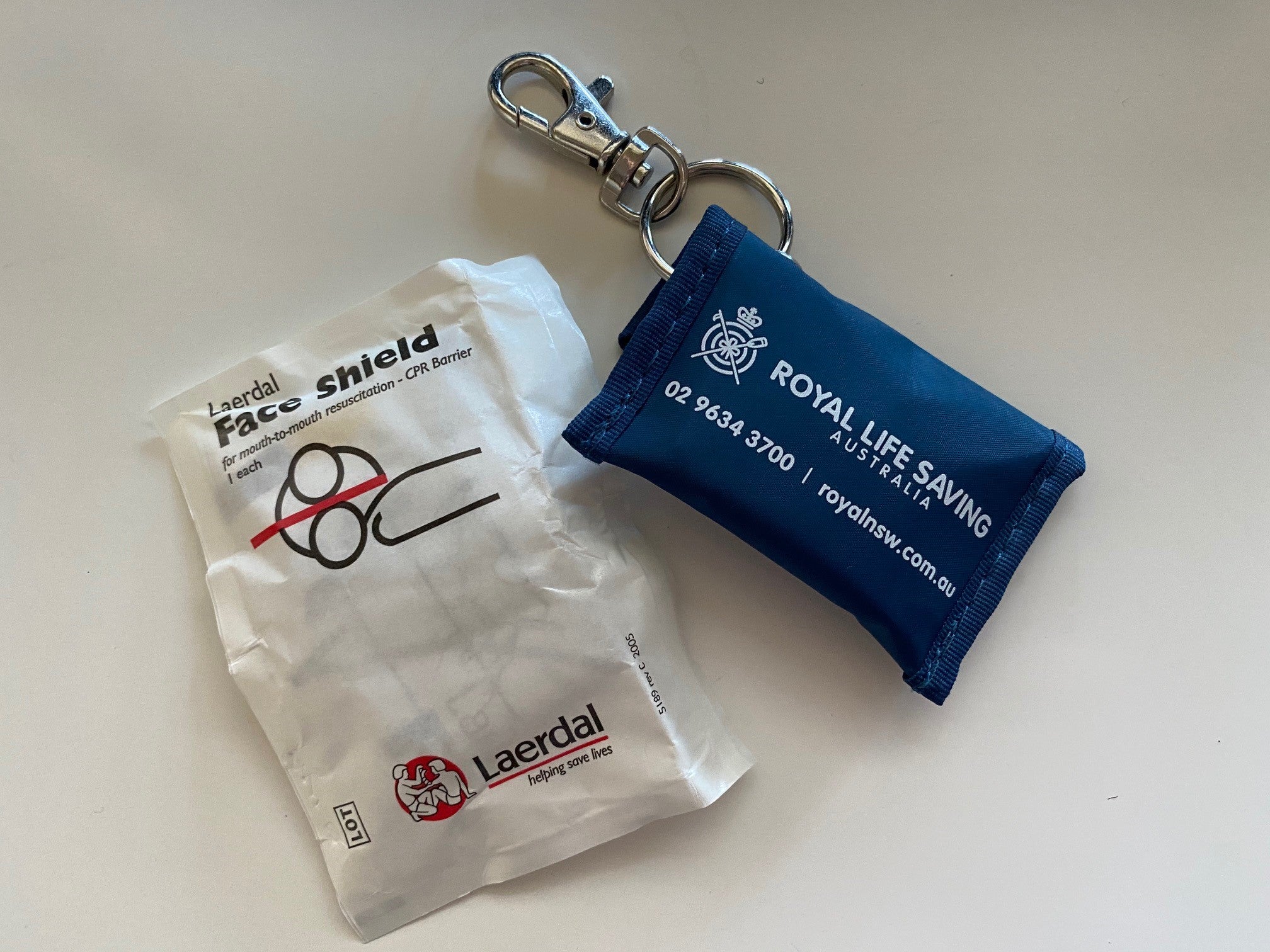 CPR Keyring Face Shield Royal Life Saving Shop