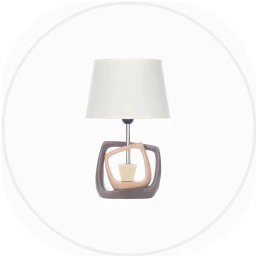 Wood and Resin Lamp