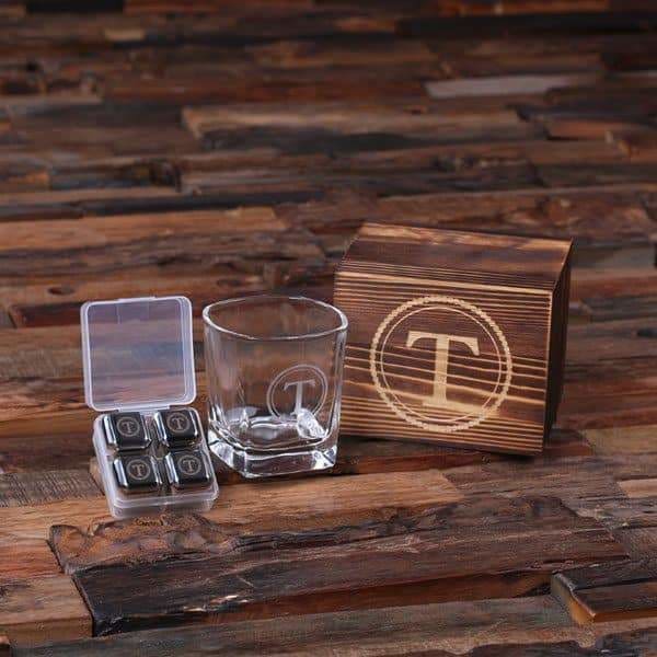 Monogram Whiskey Ice Mold for Fathers Day Gift, Custom Fathers Day