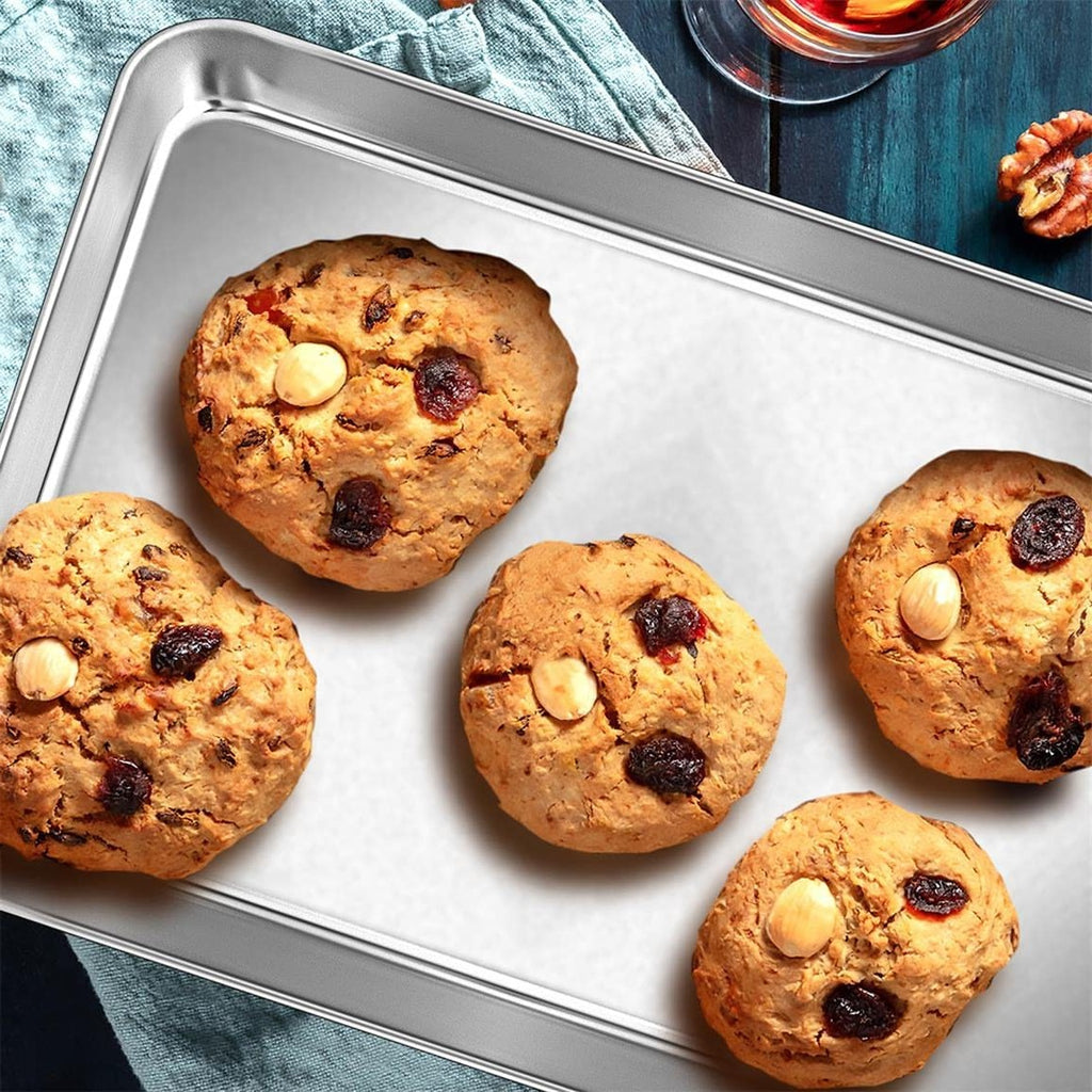 10x8 stainless steel cookie and baking sheet