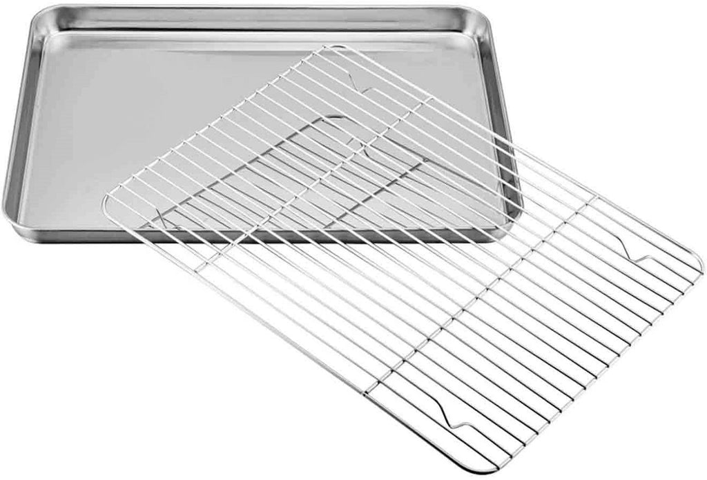  Stainless Steel Wire Cooling Rack-14x20-Ultra Heavy Duty,  Commercial Grade, Extra Large-Cool Cookies, Cakes & Bread-Perfect for Baking  Meat & Bacon-Fits 3/4 Big Sheet Pan-Oven & Dishwasher Safe: Home & Kitchen