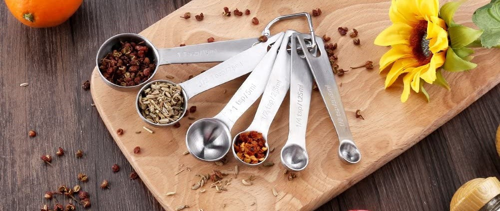 13-Pack, Stainless Steel Measuring Spoon & Cup Set by Last Confection, 3.5  x 3.25 - Fred Meyer