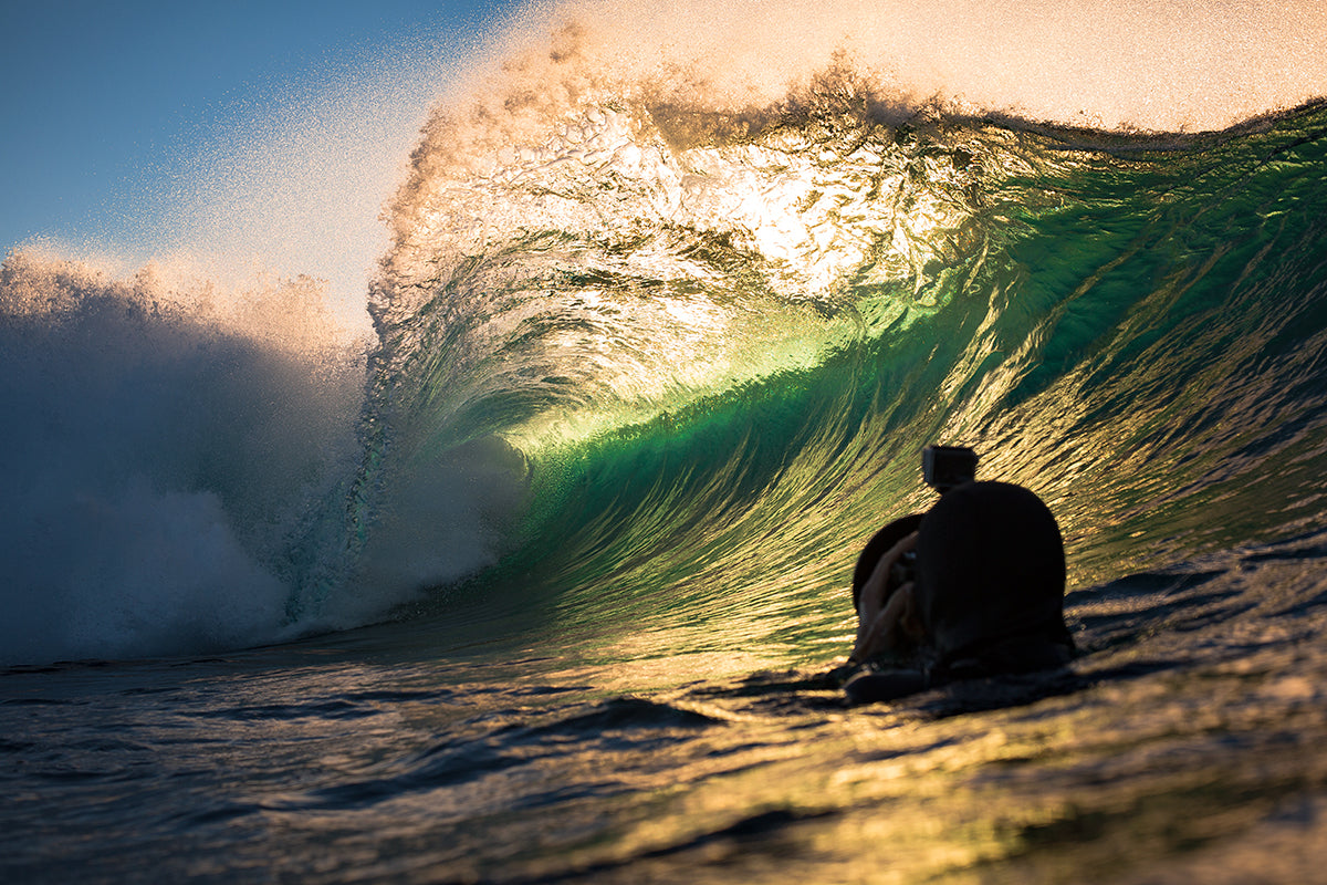 Thurston Photo getting the shot. Photo by Matt Blakers