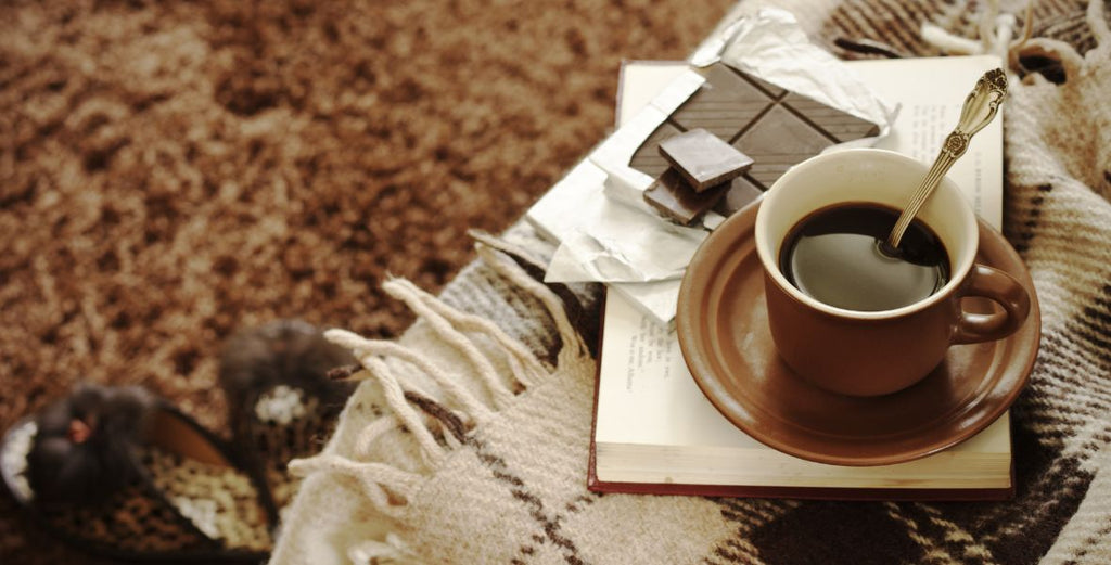 coffee, chocolate, slippers and a good book