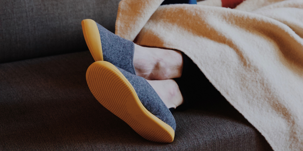 comfortable slippers can help with foot health and sore backs and feet