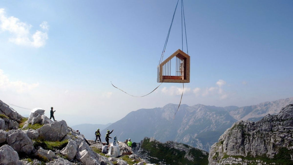 mahabis retreats // the air-lifted slovenian alpine shelter