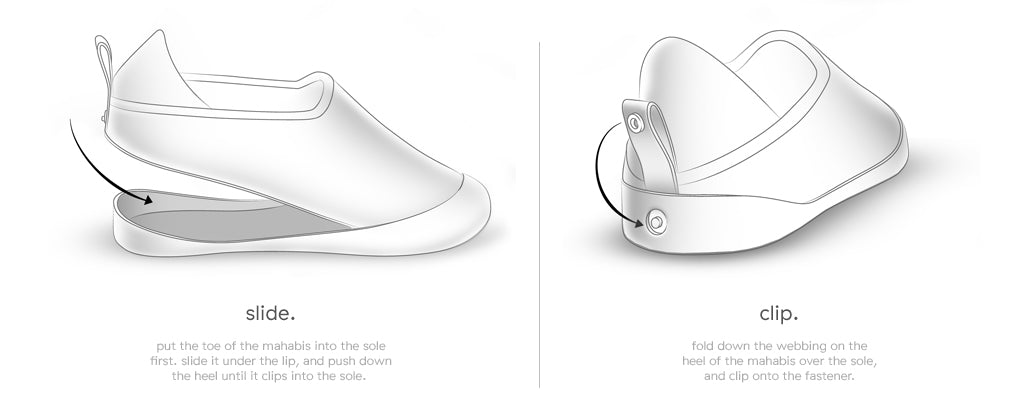 how to attach the slipper soles 