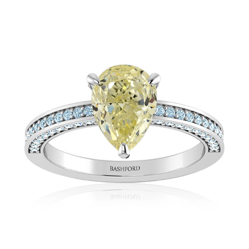 yellow engagement ring