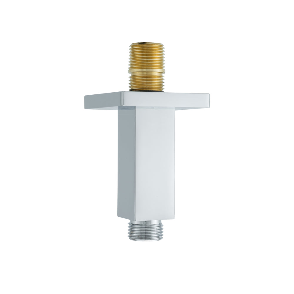 BAI 0165 Wall Mounted Handheld Shower Holder with Integrated Hose  Connection in Brushed Nickel Finish