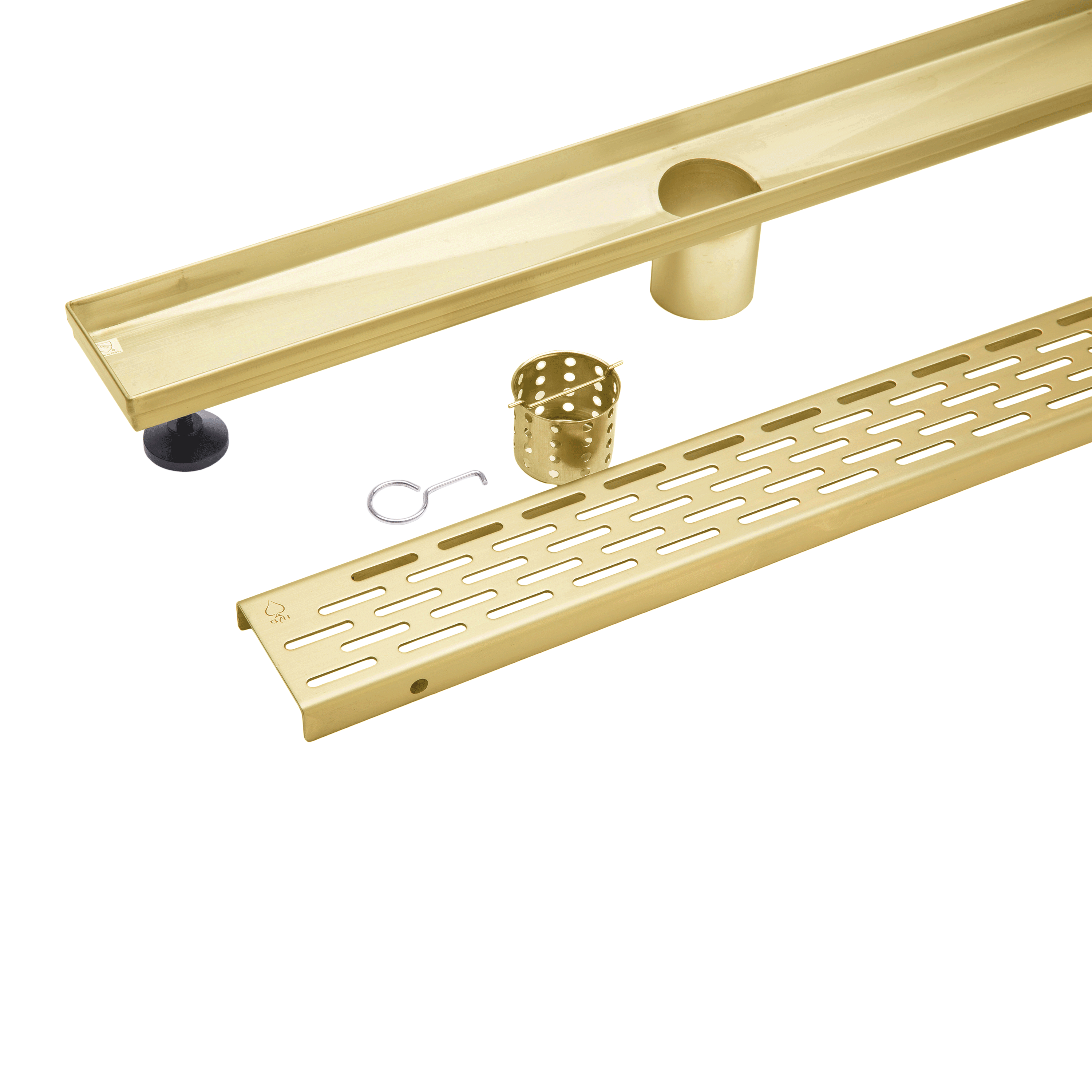 BAI 0520 Stainless Steel 32inch Linear Shower Drain in Brushed Gold