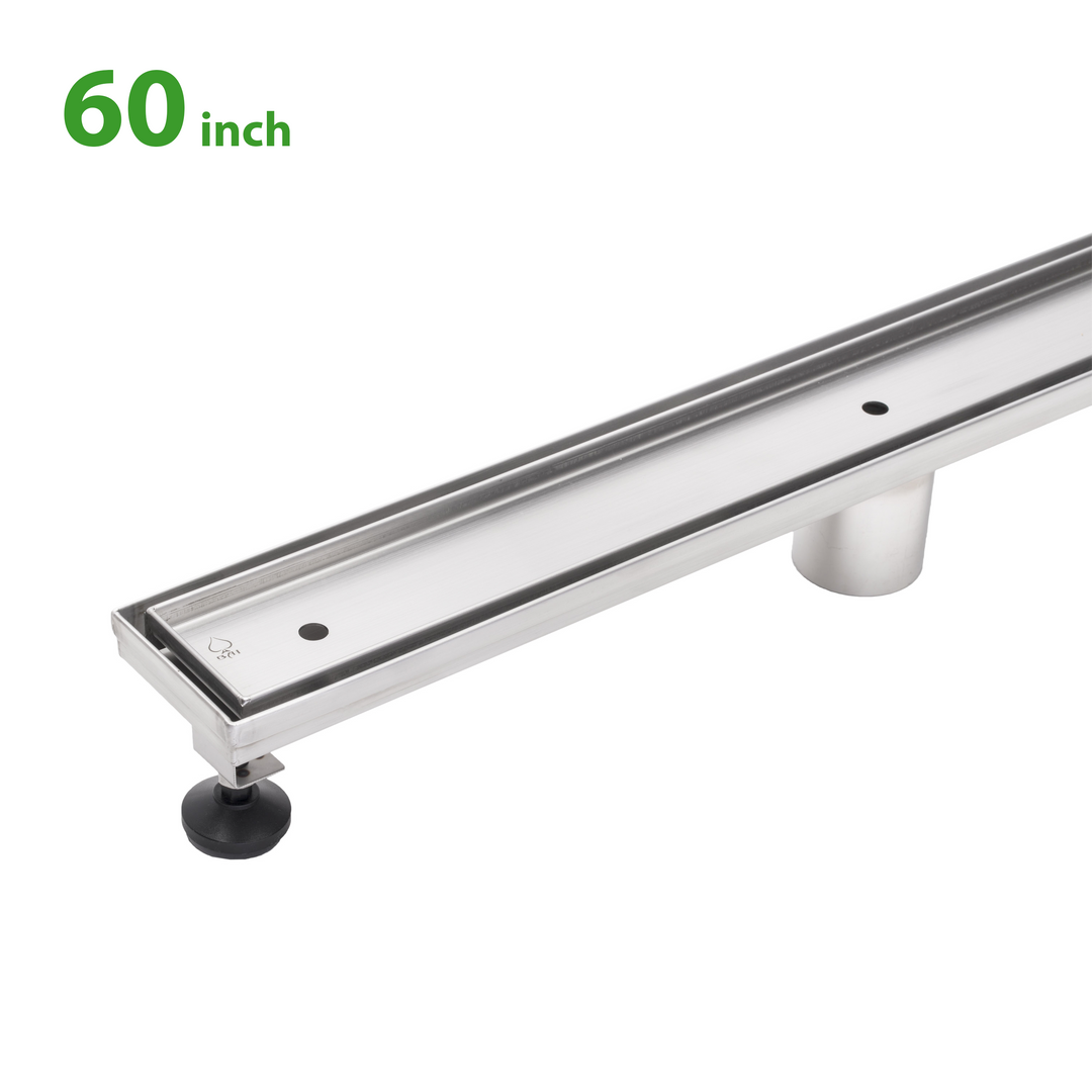 AQVA 2-in Stainless Steel Rectangle Stainless Steel Linear Shower Drain in  the Shower Drains department at