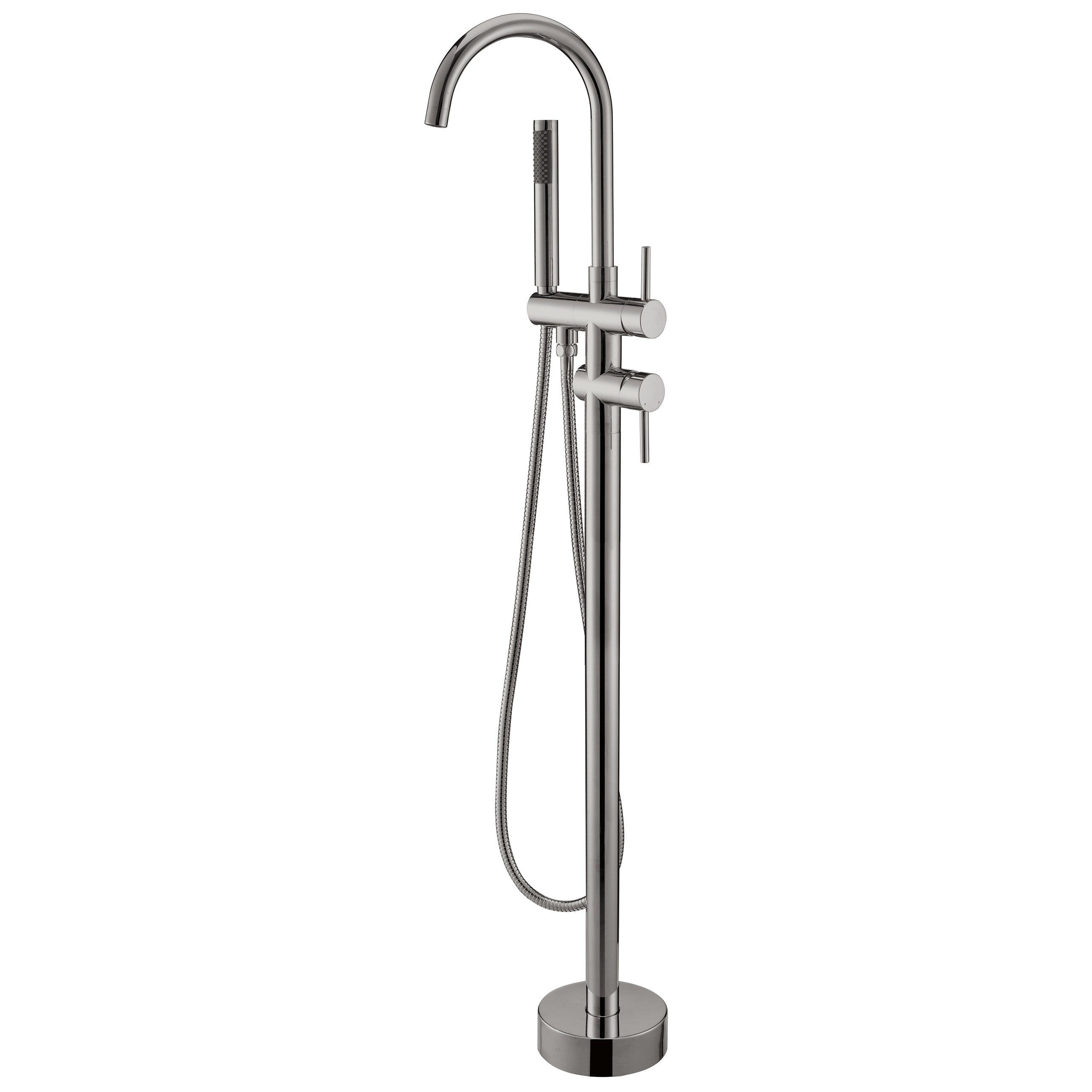 Bai 0653 Freestanding Bathtub Faucet In Brushed Nickel Finish