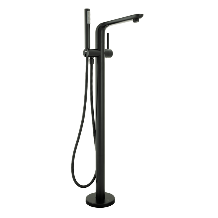 black freestanding bathtub faucet