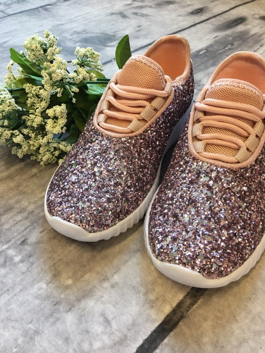 Step. Sparkle. Repeat. Glitter Sneakers 