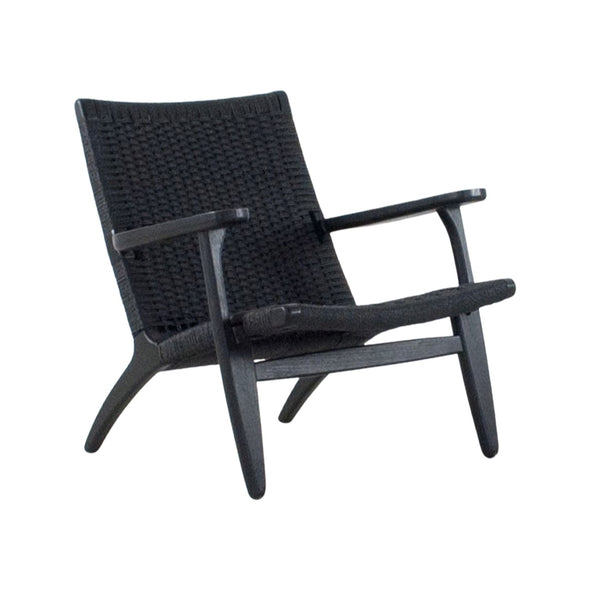 Wegner CH25 Easy Lounge Chair - Black