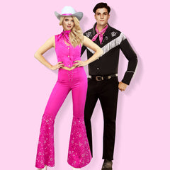 Barbie and Ken Western Cowboy Couple, Couple Costumes