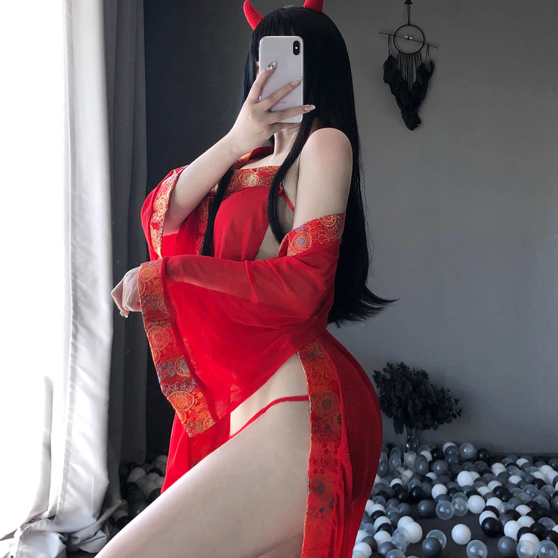 Yomorio Sexy Robe - Elegant Chinese-Style Lingerie for Special Nights –  YOMORIO