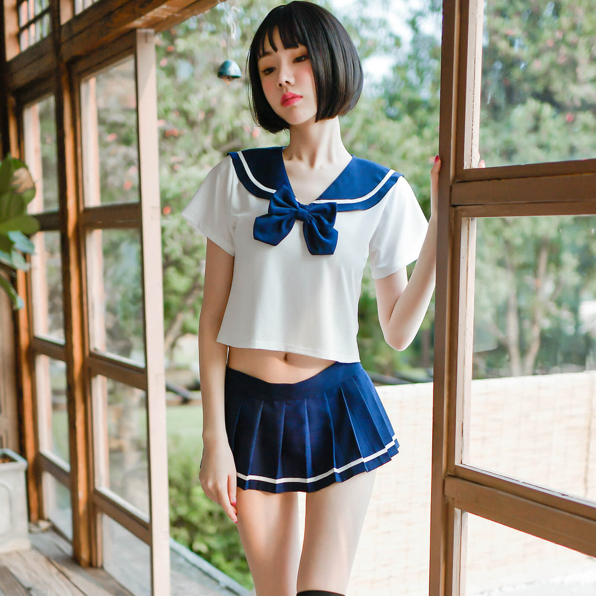 3 Colors Cute School Girl JK Uniform Lingerie Japanese S