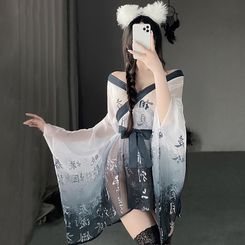 Yomorio Tassel Skirt Lingerie Seductive Lace Dress for Alluring Style –  YOMORIO