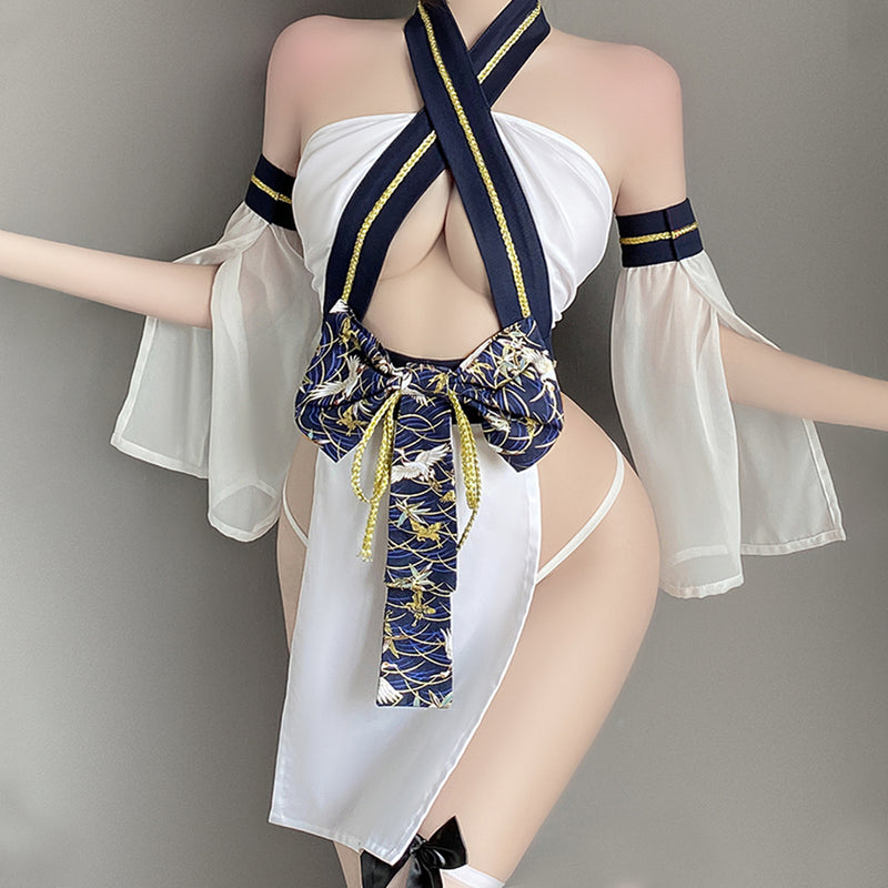 Yomorio School Girl Costume Japanese Schoolgirl Cosplay Lingerie Open –  YOMORIO