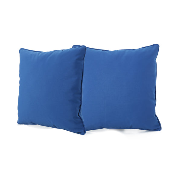 2pc Outdoor/Indoor Rectangular Throw Pillow Set Marlow Aqua Blue - Pillow  Perfect