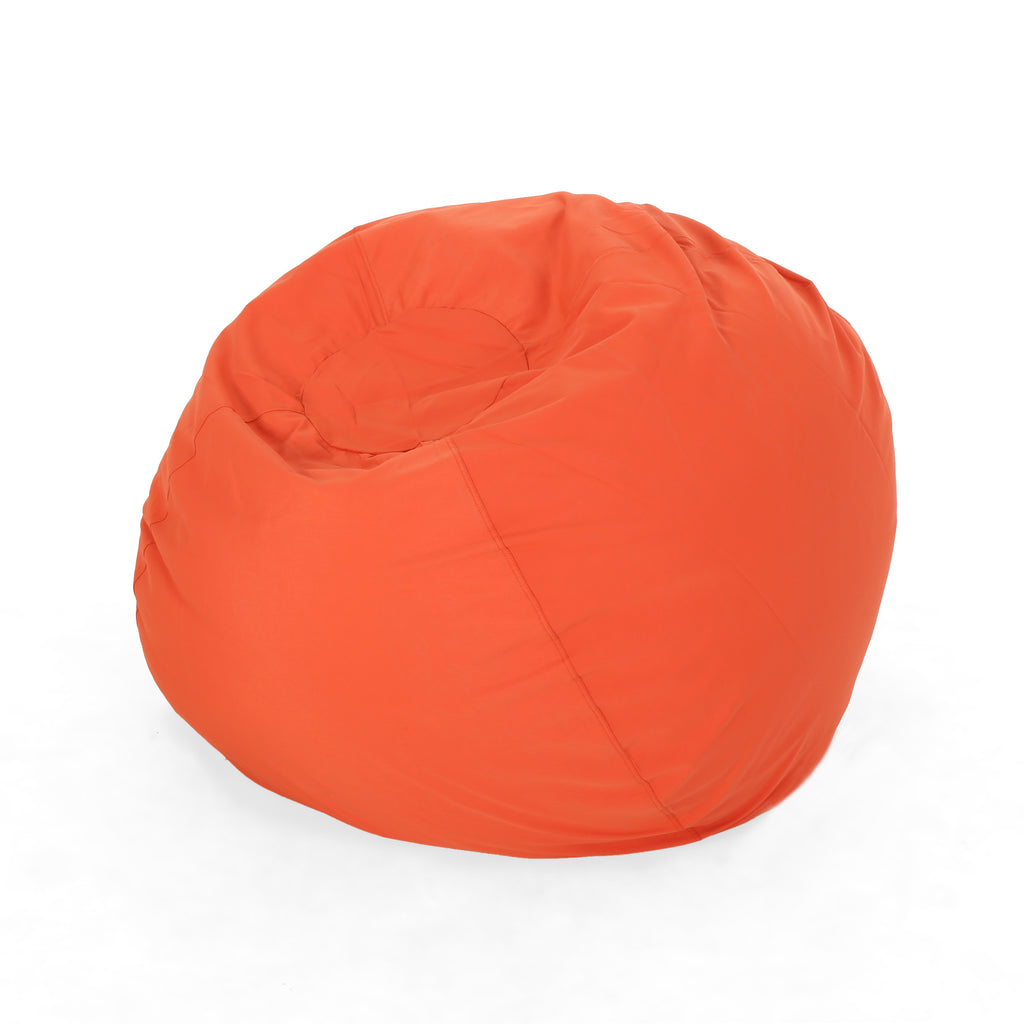 giant orange bean bag