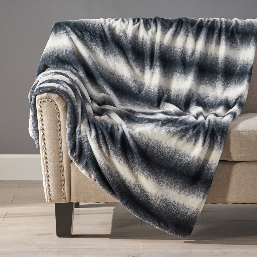 Tuscan Faux Fur Throw Blanket