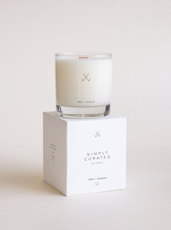 White Cedar + Wild Mint Soy Candle – Simply Curated