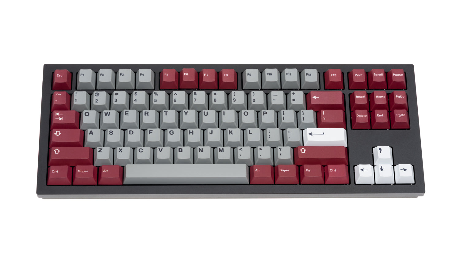 burgundy keycaps