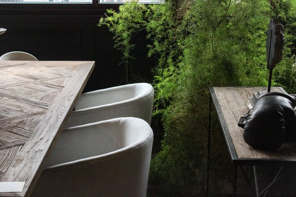 Dining table with chairs at cambridge,ontario cornerstone location