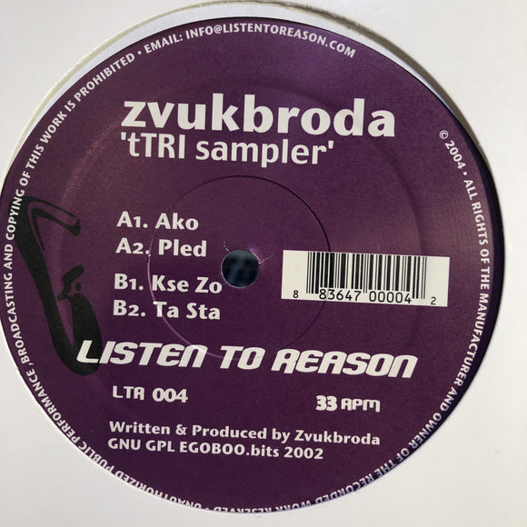 Zvukbroda / tTRI Sampler 12inc-