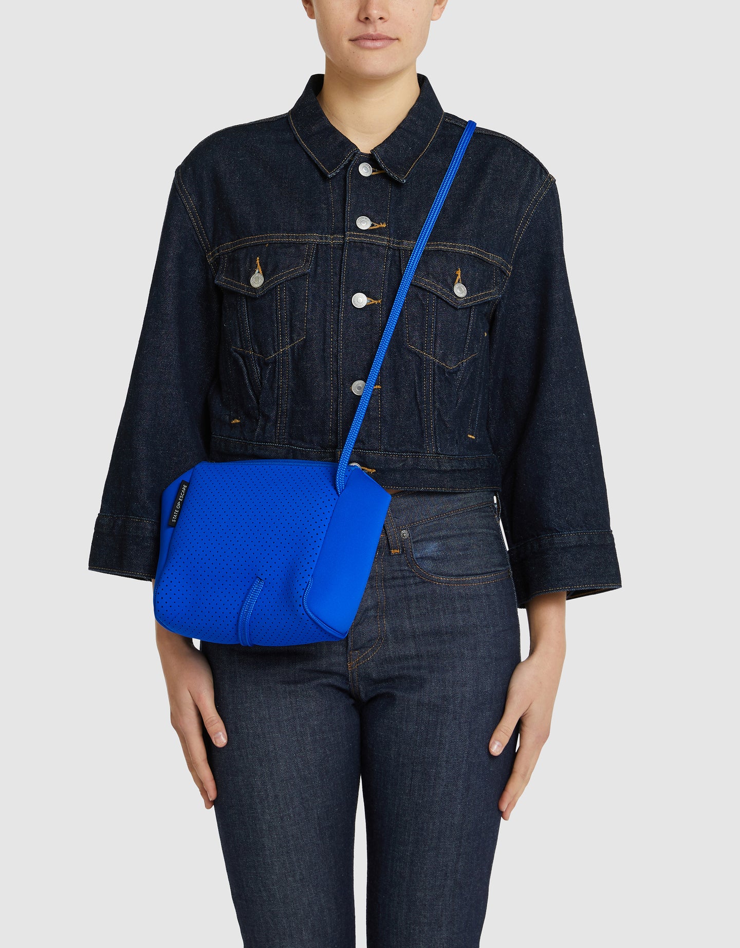 Festival crossbody in electric blue