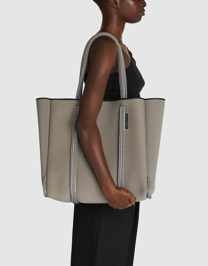 Satellite City tote in smoke