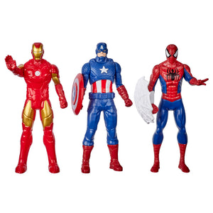 Marvel Comics Iron Man, Captain America & Spiderman 3 Pack Figure Set