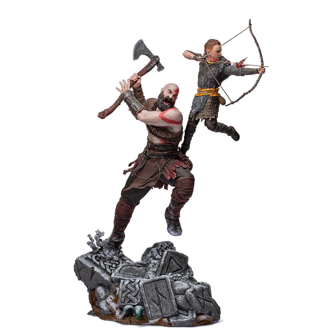 SET-Action Figure Kratos-Thor e Atreus - God Of War - 3D CREATIONS OFICIAL