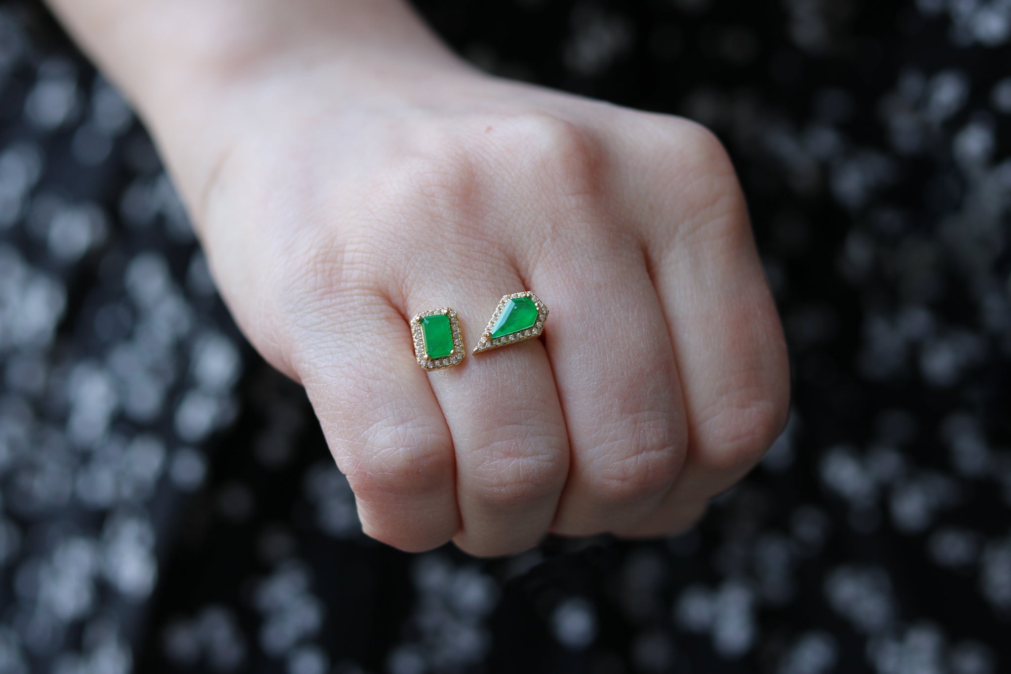 Unique Baguette Adjustable Ring – Gemberry