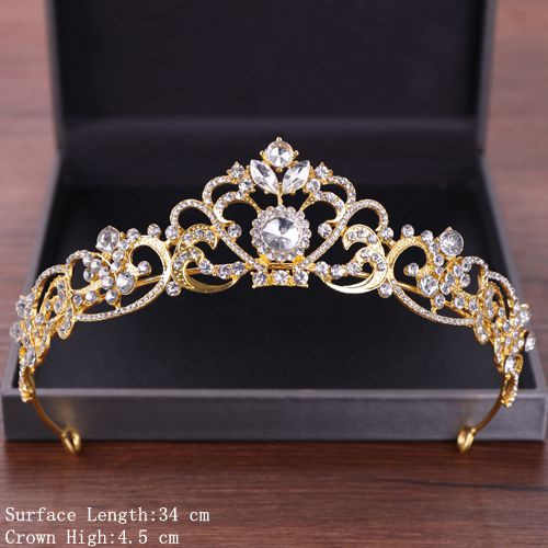 adult gold tiara