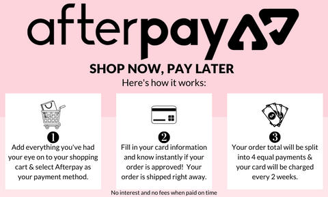 AfterPay (Buy NOW Pay LATER) – Sahara Naturals
